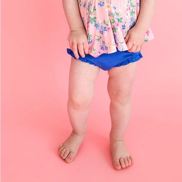 NWOT Posh Peanut Joshua Blue Bummies Bloomers Shorts 12-18 Months - Picture 5 of 6